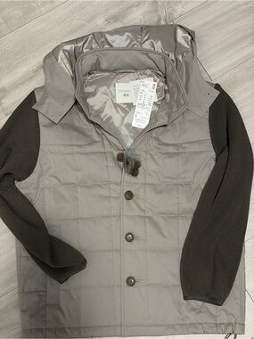 Uniqlo x JW Anderson Quilted Jacket with Knit Sleeves - Gray